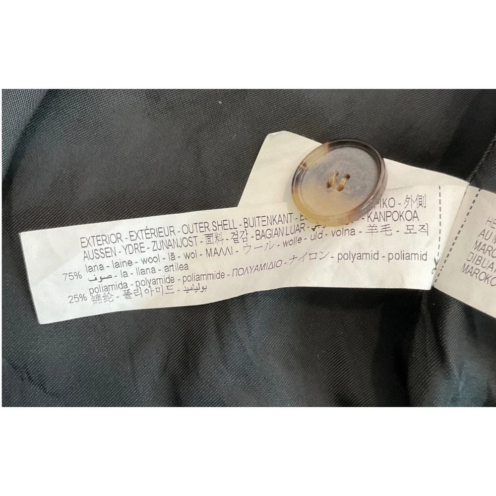 Zara Camel Wool Blend Wrap Long Trench Coat Belted Oversized Neutral Luxury XS - Picture 6 of 8